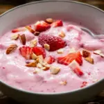 Erdbeer-Joghurt-Bowl mit Mandeln