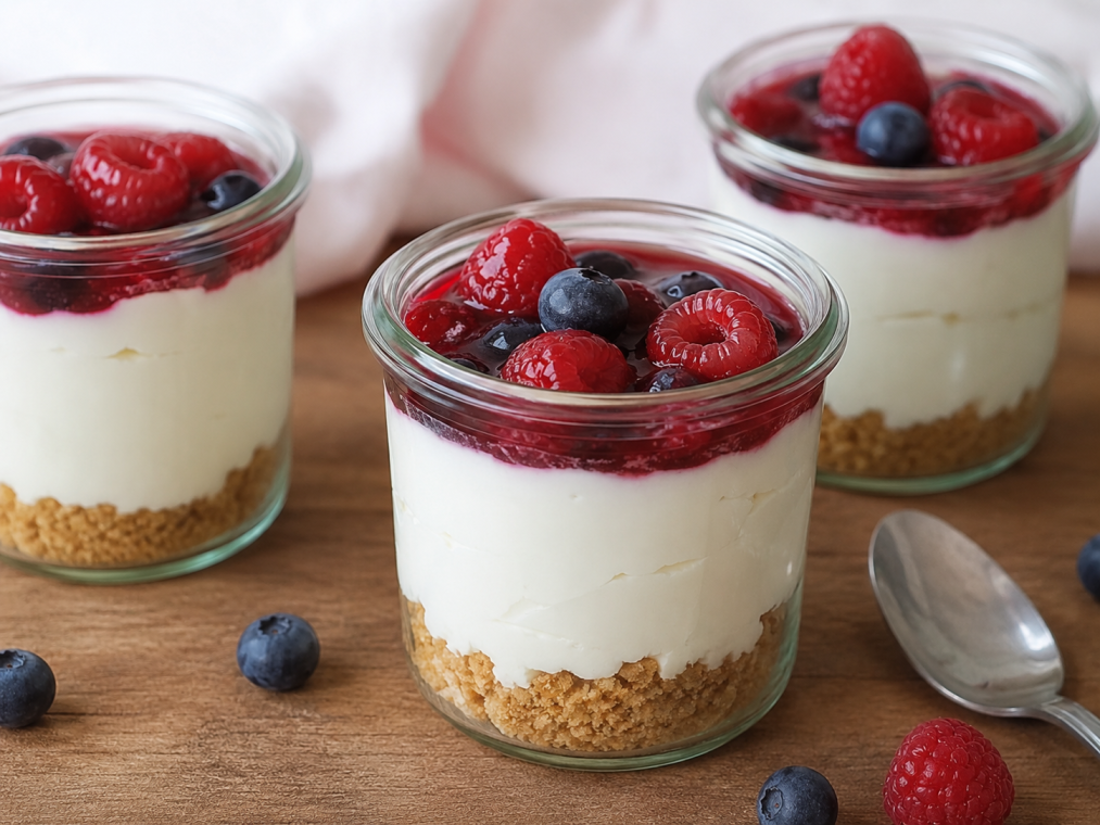 Cheesecake im Glas cremig, fruchtig und lecker