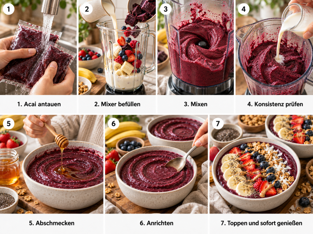 Acai-boel Schritt für Schritt